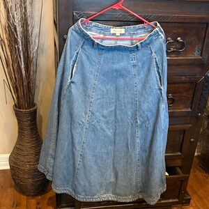 Madewell Long Denim Blue Women's Skirt